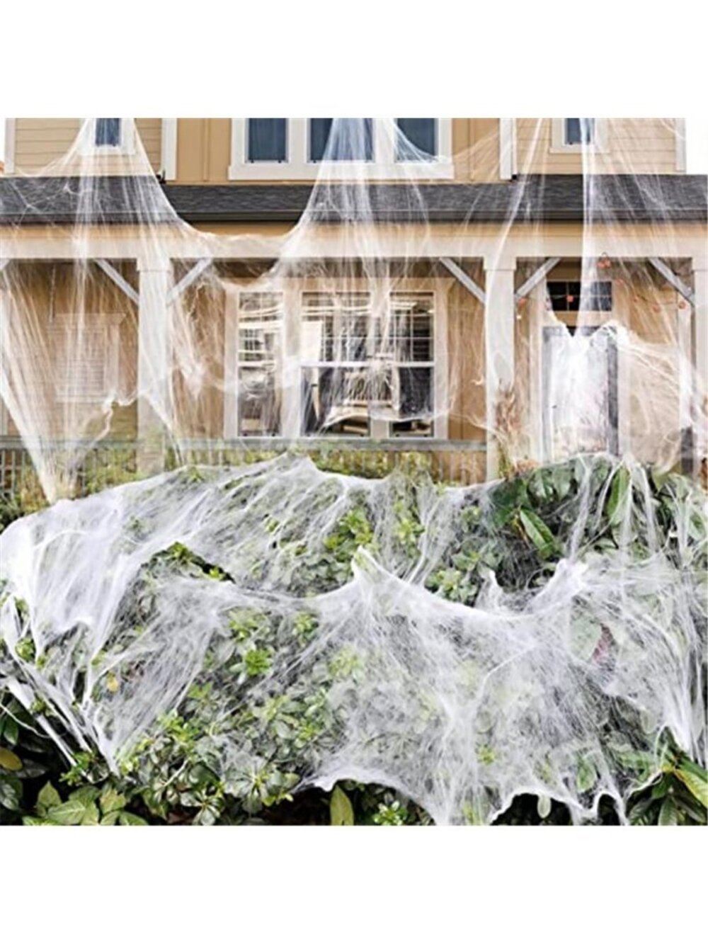 1000 sqft Spider Webs Halloween Decorations with 30 Fake Spiders